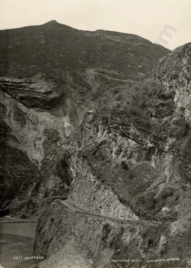 BURTON BROS - Dunedin (1870s-1890s) - Skippers Canyon, c.1897 Image 1++