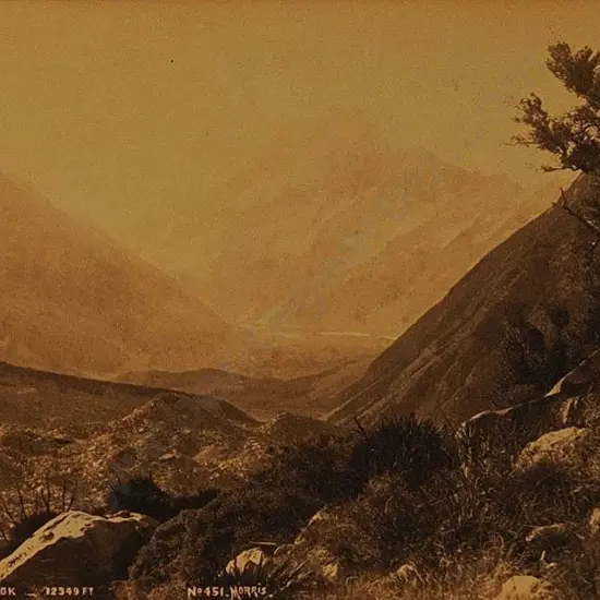 MORRIS, John Richard (1853-1919) - Mount Cook, c. 1880