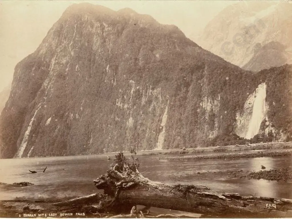 COXHEAD, Frank Arnold (1851-1908) - F.A.C. - Darran Mounts and Lady Bowen Falls, c.1880s Image 1++