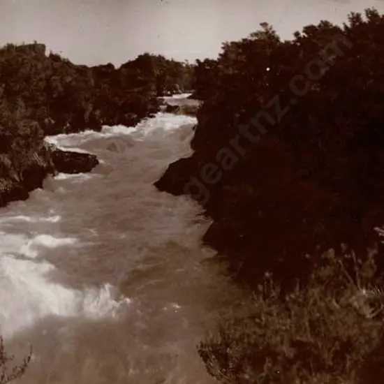 UNKNOWN - Waikato River below Huka Falls - Late 19th Century