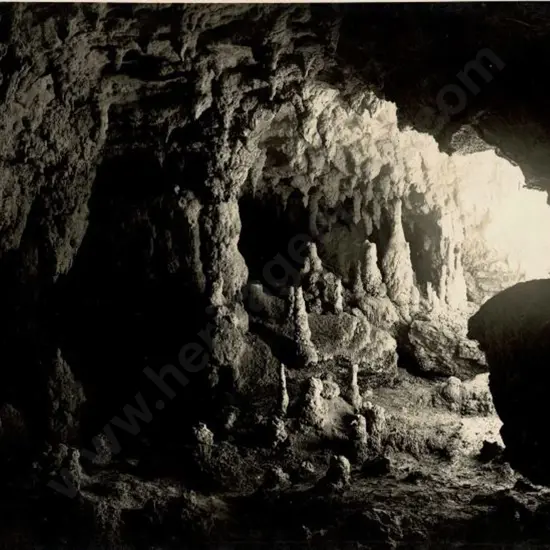 NZ GOVT PUBLICITY (Early 20th Cent.) - Stalacmites, Waitomo Caves, c.1910