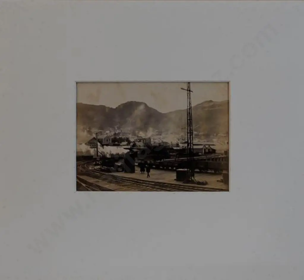 UNKNOWN Photographer - Railway Yards - Lyttleton c. 1900 Image 1++