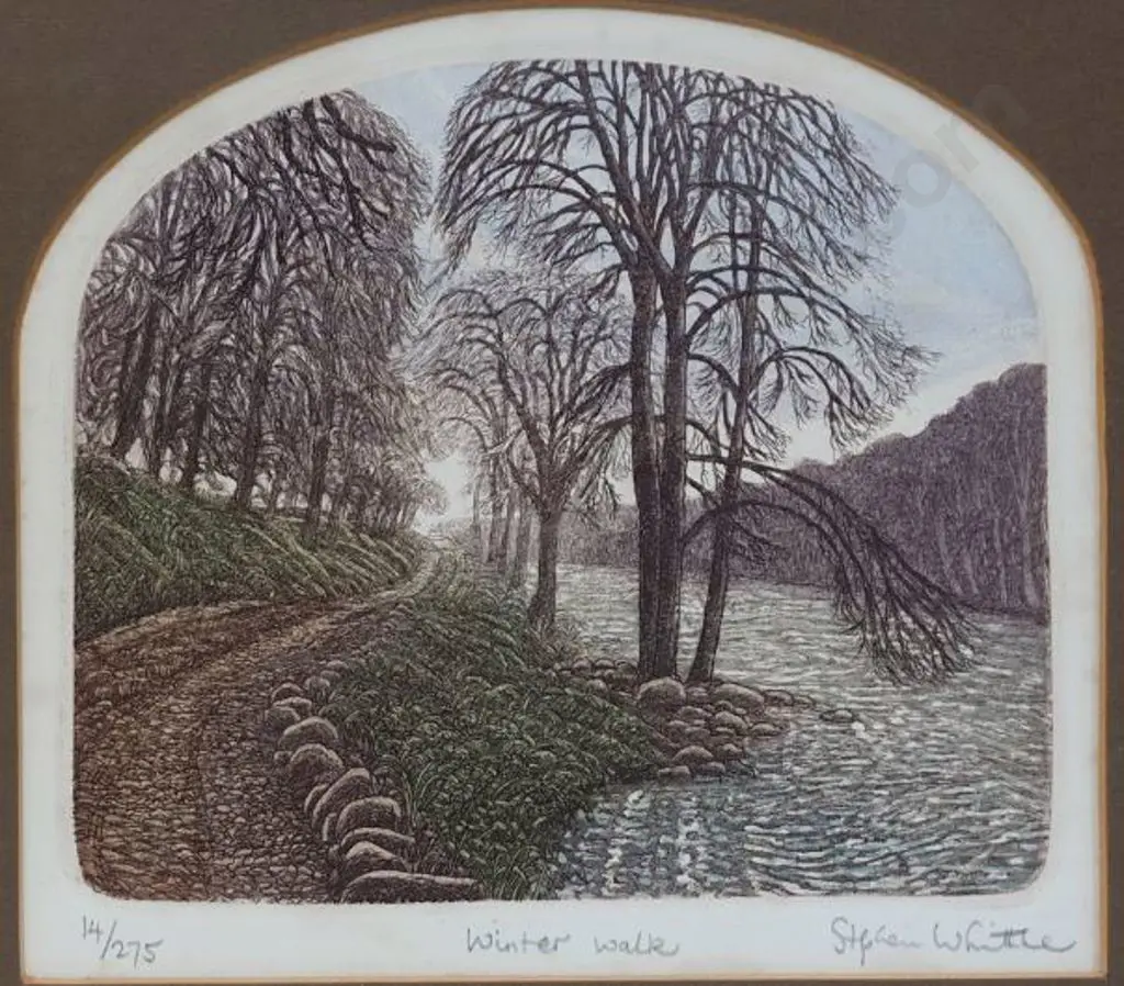 WHITTLE, Stephen (1953-2000) - Winter Walk Image 1++