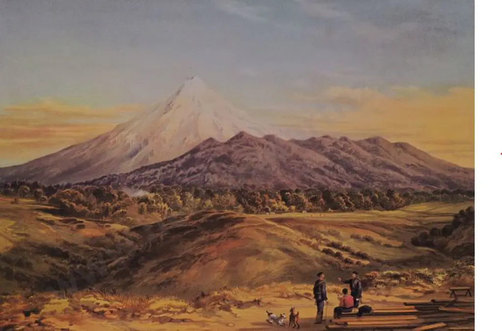 BARRAUD, Charles Decimus (1822-1897) - Mount Egmont Image 1++