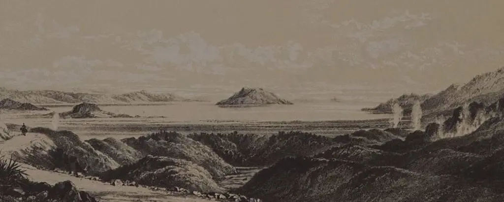 BARRAUD, Charles Decimus (1822-1897) - Rotoiti, Freeman's Bay Auckland, Coromandel Harbour, Rotorua Image 1++