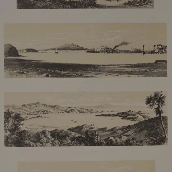 BARRAUD, Charles Decimus (1822-1897) - Rotoiti, Freeman's Bay Auckland, Coromandel Harbour, Rotorua