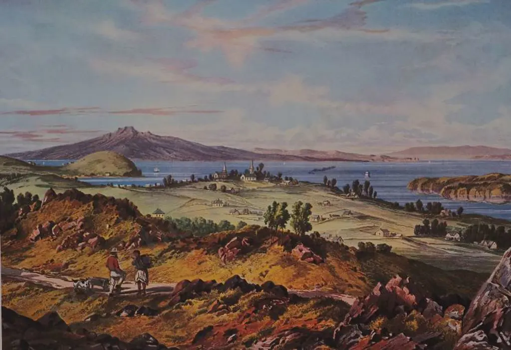 BARRAUD, Charles Decimus (1822-1897) - Auckland Harbour Image 1++