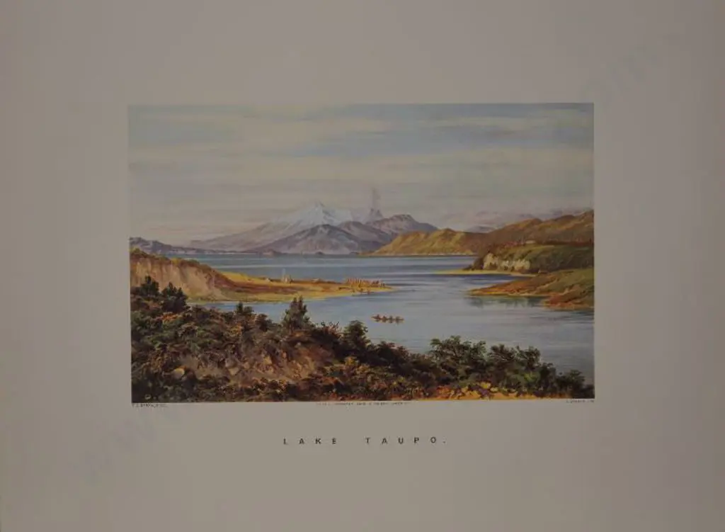 BARRAUD, Charles Decimus (1822-1897) - Lake Taupo Image 1++