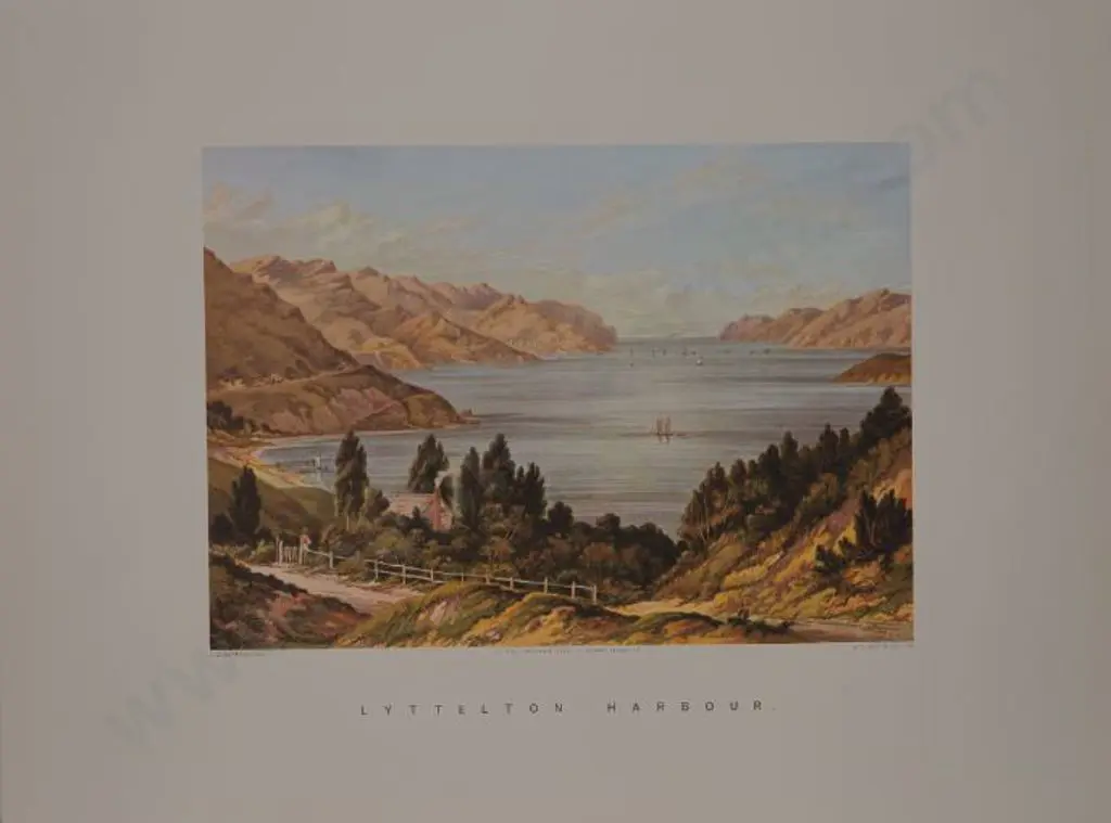 BARRAUD, Charles Decimus (1822-1897) - Lyttelton Harbour Image 1++