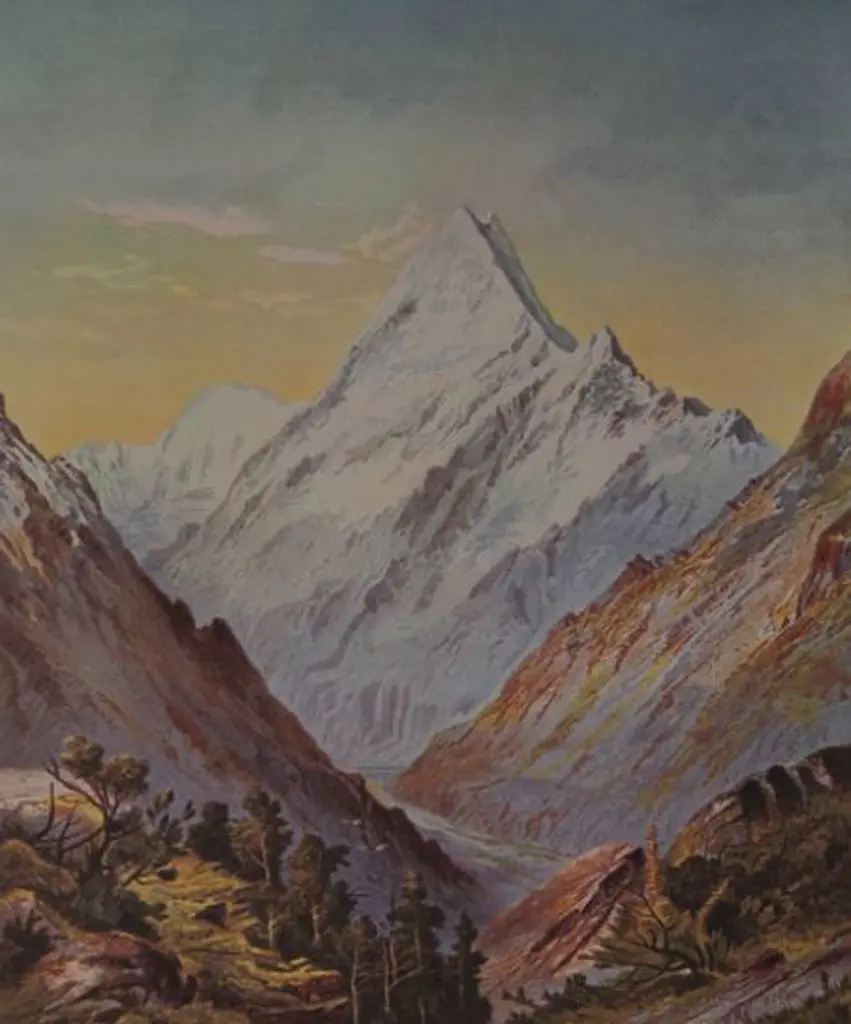 BARRAUD, Charles Decimus (1822-1897) - Mount Cook Image 1++