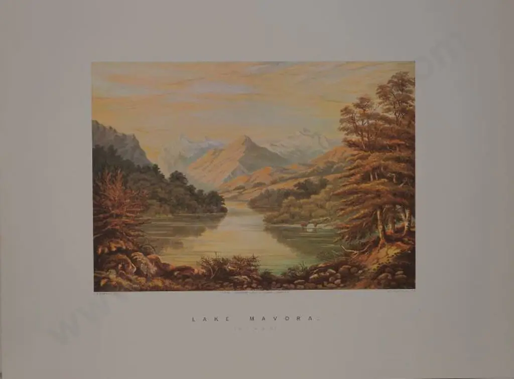 BARRAUD, Charles Decimus (1822-1897) - Lake Mavora (Otago) Image 1++