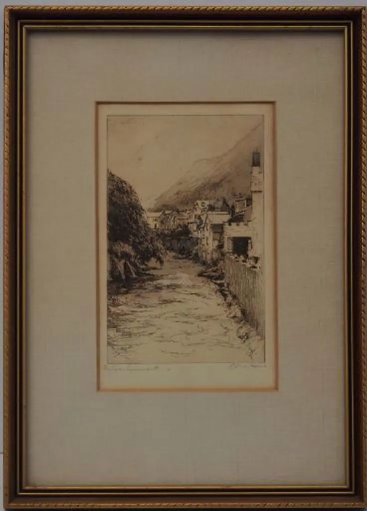 DICKENS, C. (19th Cent.) - Lynmouth, U.K. Image 1++