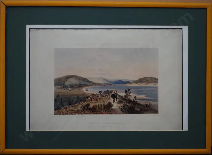 BREES, Samuel Charles (1810-1865) - Porirua Harbour, Parramatta Whaling Station 1843 Image 1++