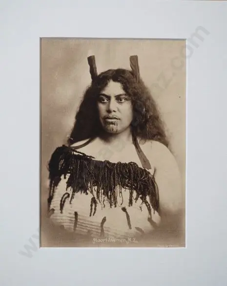 UNKNOWN - Maori Woman, c.1910 Image 1++
