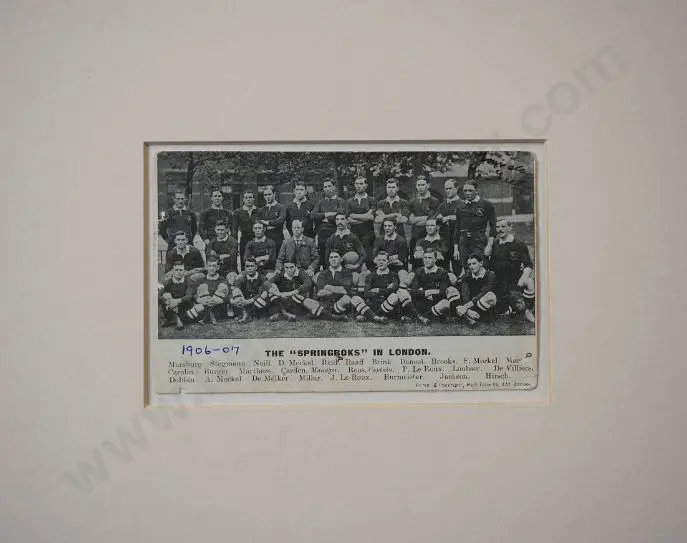 UNKNOWN - The "Springboks" in London, 1906 Image 1++