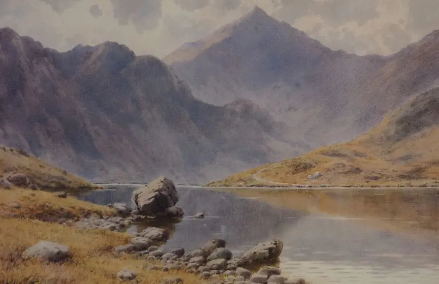 WILLIAMS, Darren (21st Cent.) - Lyyn Llydaw - Wales - with View of Mt Snowdon Image 1++