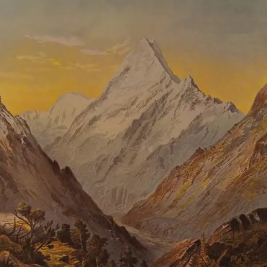 BARRAUD, Charles Decimus (1822-1897) - Mount Cook - New Zealand Graphic & Descriptive (1877)