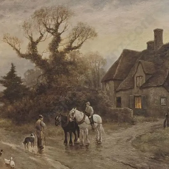 UNKNOWN artist - English Rustic Scene with Country Home
