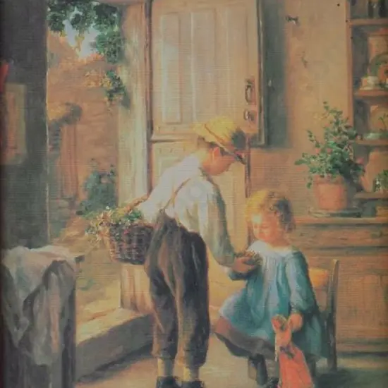 SAUVAGE, Phillipe Francois (19th Cent.) - Cosy Kitchen Scene