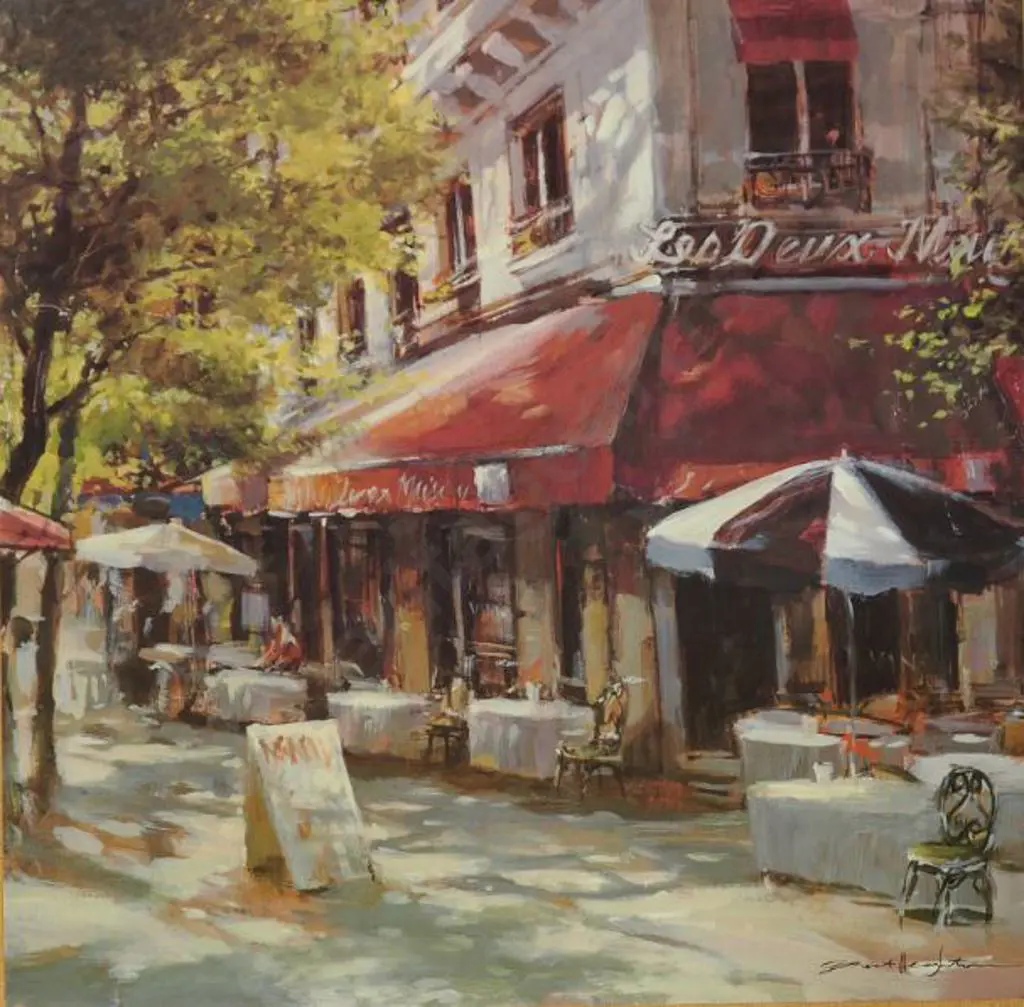 HEGHTON, Brent - French Café Scene Image 1++