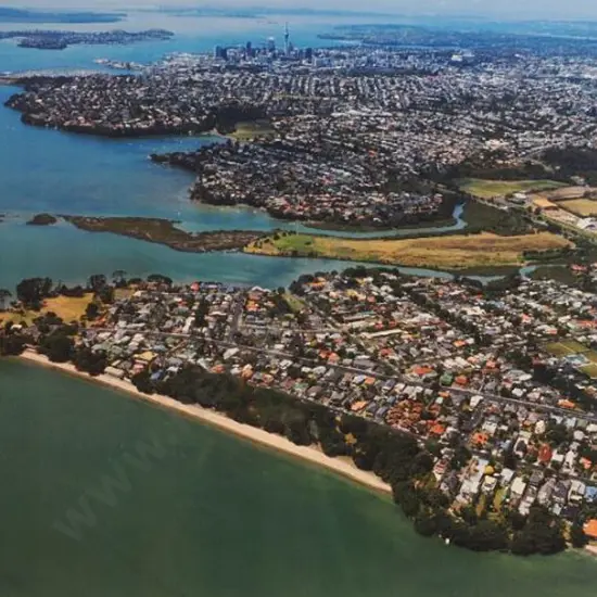 UNKNOWN  - Auckland Harbour with Skytower