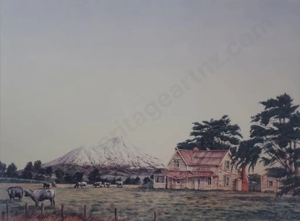 UNKNOWN artist - Days Past, Mount Taranaki Image 1++