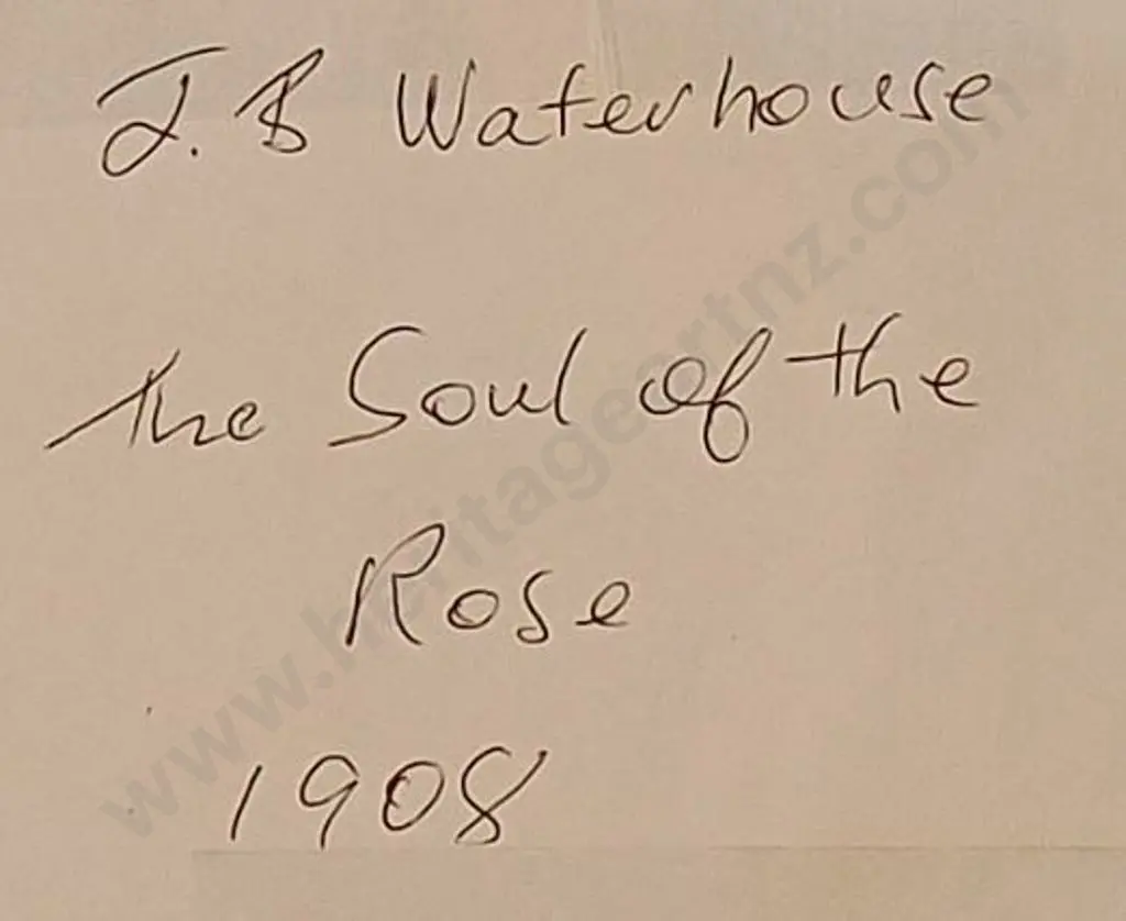 WATERHOUSE, K.B. - The Soul of the Rose, 1908 Image 1++
