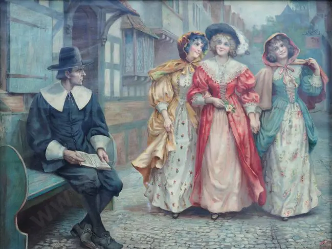 UNKNOWN Artist - After the Ball (Edwardian print) Image 1++