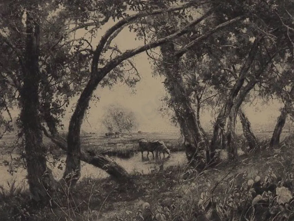 LAWSON, Cecil (1849-1882) - Marsh Lands Image 1++