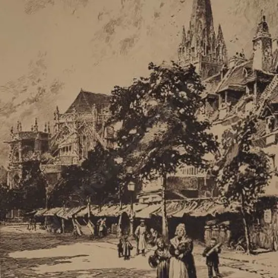 RAILTON, Herbert (1857-1910) - St Pierrre, Caen