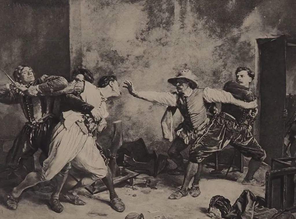 MEISSONIER, J. L. E. (1815-1891) - La Rixe Image 1++