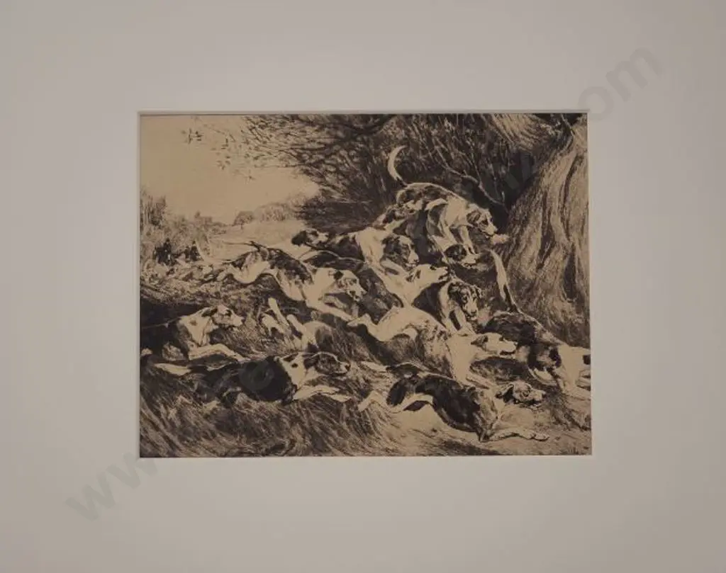 CHARLTON, John (1849-1917) - The Music of the Eager Pack Image 1++