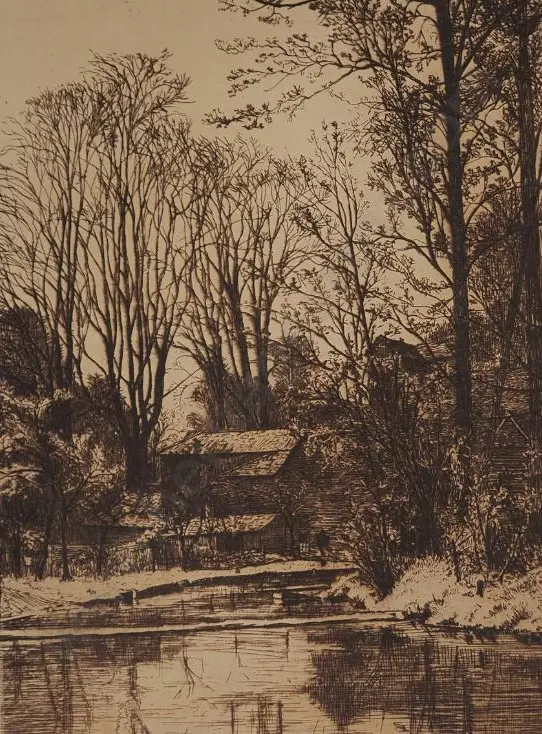 HESELTINE, John Postle R.E. (1843-1929) - The Mill Image 1++