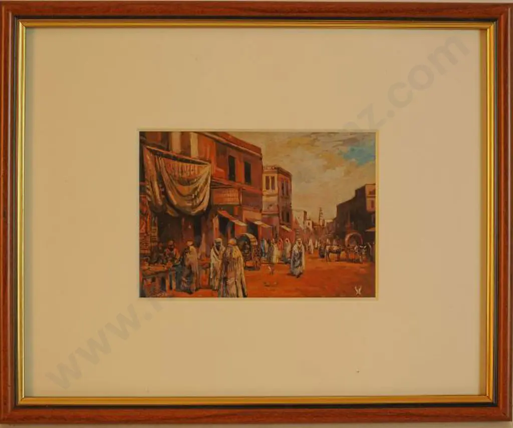 FLETCHER, Blythe (1890-1949) - Moroccan Market Scene Image 1++