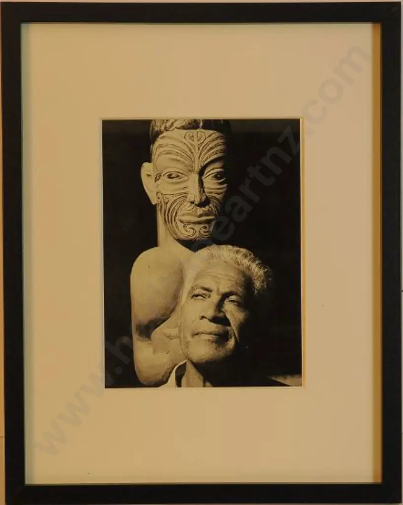 LEE-JOHNSON, Eric (1908-1994) - Peter Hepera at Waitangi Treaty House, Northland, 1957 Image 1++