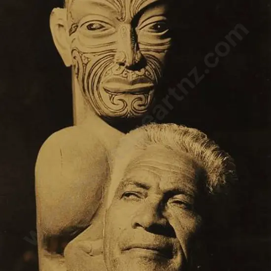 LEE-JOHNSON, Eric (1908-1994) - Peter Hepera at Waitangi Treaty House, Northland, 1957