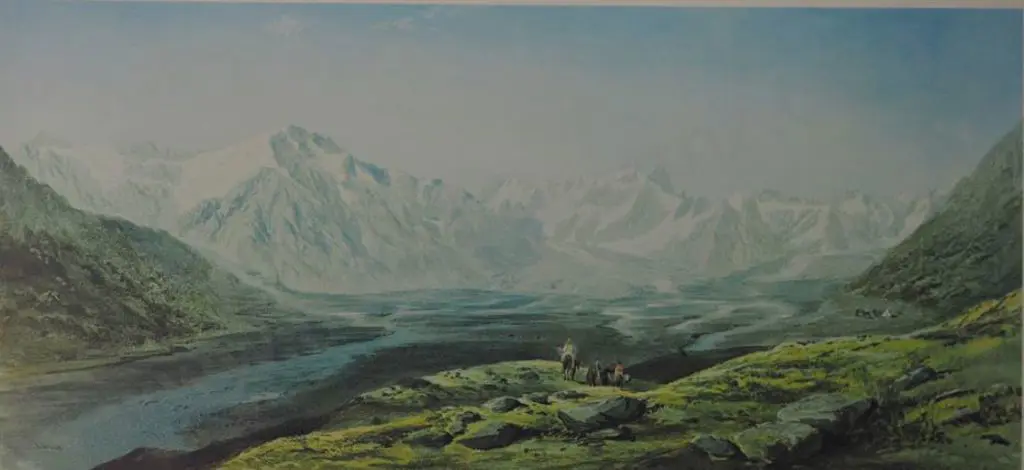 GULLY, John (1819-1888) - Sources of the Godley River Image 1++