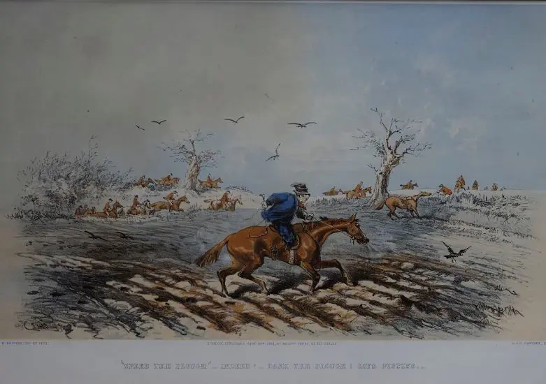 BROWNE, Hablot Knight (1815-1882) - Horse Racing - Speed the Plough Image 1++