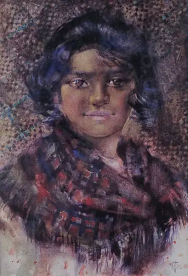 HODGKINS, Frances (1869-1947) - Maori Girl, 1888 Image 1++
