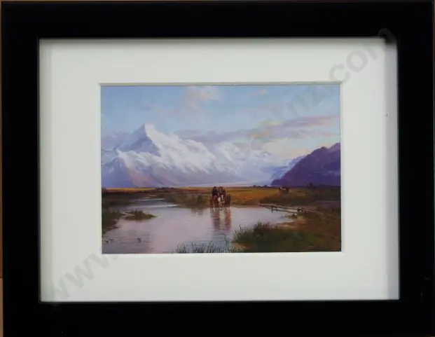 GIBB, John (1831-1909) - Mount Cook from Tasman Valley, 1891 Image 1++