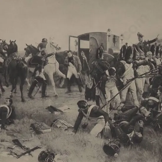 CROFTS, Ernest R.A. (1847-1911) - The Evening of the Battle of Waterloo