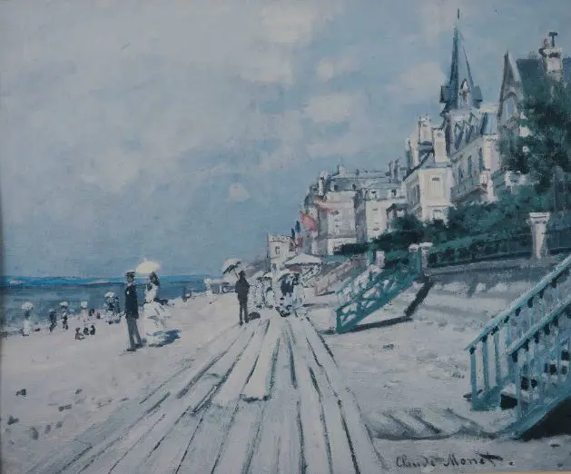 MONET, Claude - Promenading on Mediterranean Image 1++