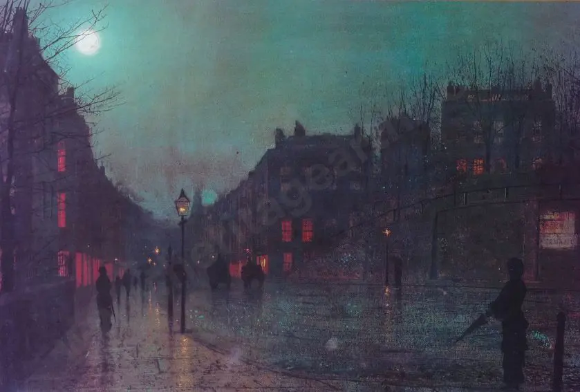 GRIMSHAW, John Atkinson (1836-1893) - Liverpool Waterfront Image 1++