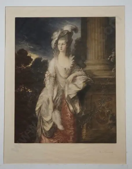 STROMBERG, Frank - Regal Lady wearing Hat with feather Image 1++