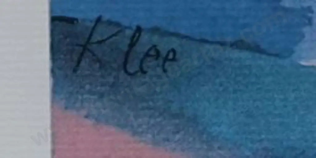 KLEE, Paul (1879-1940) - In den Häusern von St. Germain, 1914 Image 1++