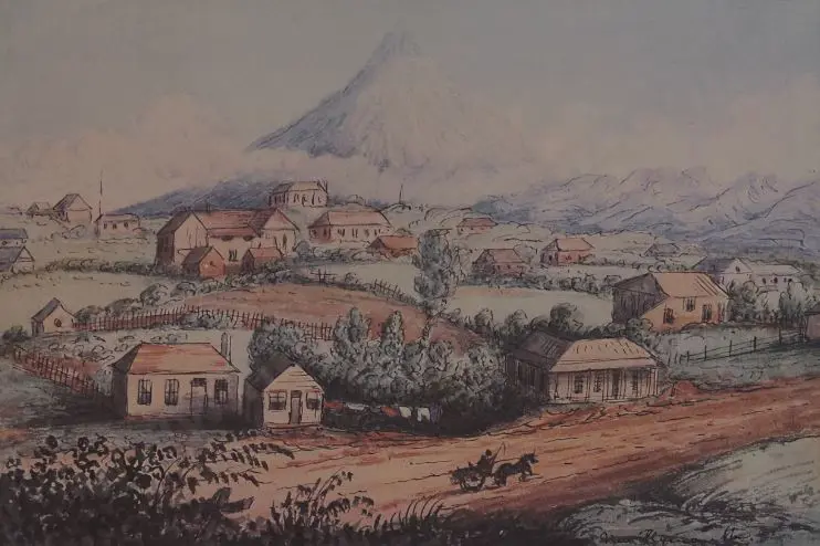 GOLD, Charles E. (1803-1871) - New Plymouth, Taranaki 1860 Image 1++