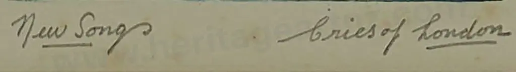 WHEATLEY, Francis (1747-1801) - Cries of London - New Songs Image 1++