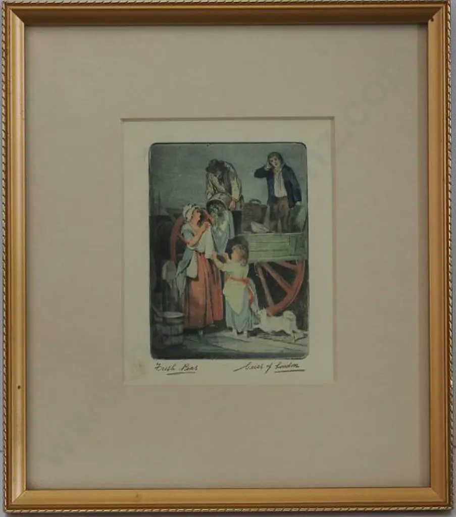 WHEATLEY, Francis (1747-1801) - Cries of London - Fresh Peas Image 1++