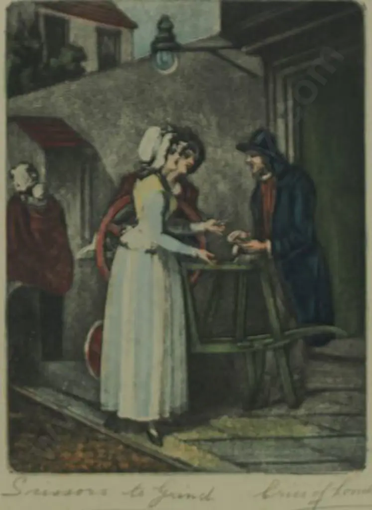 WHEATLEY, Francis (1747-1801) - Cries of London - Scissors to Grind Image 1++