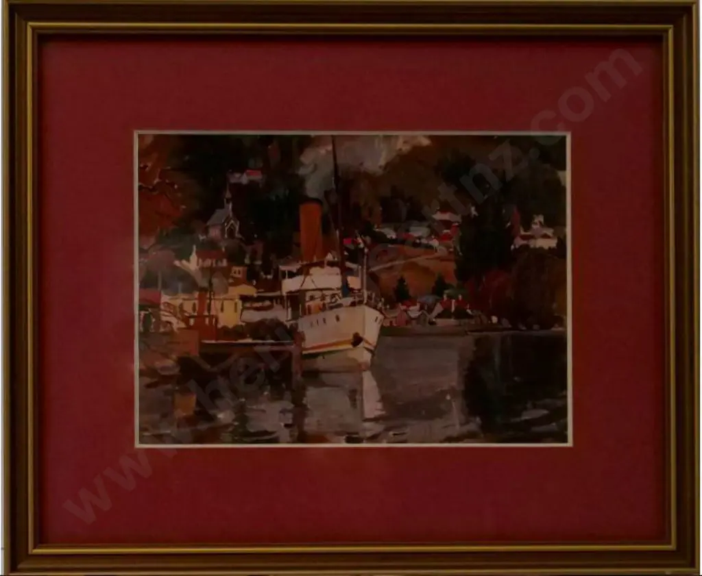 PAGE, Evelyn (1899-1988) - Lake Ferry Queenstown, 1942 Image 1++